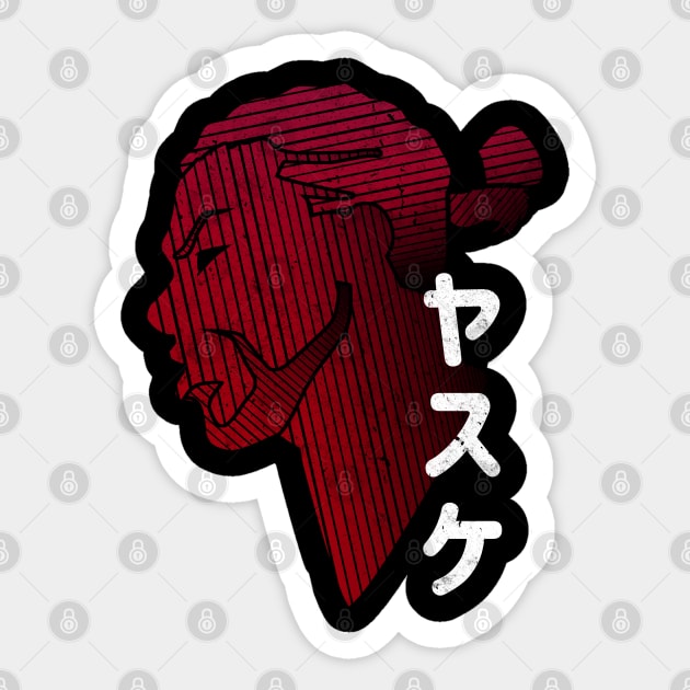 Yasuke Sticker by SirTeealot